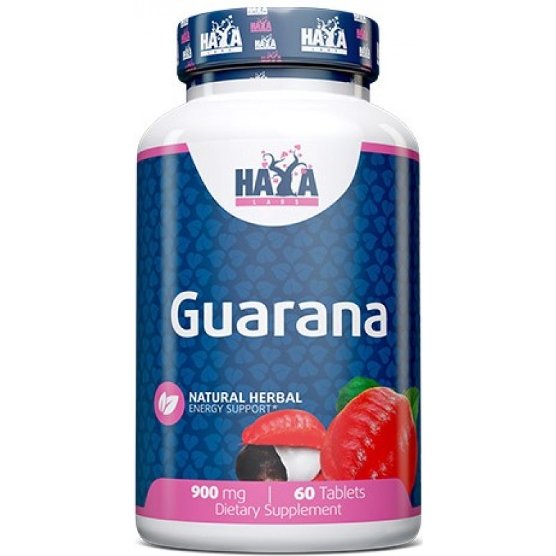 Haya Labs Guaraana 900 mg 60 tabletti foto